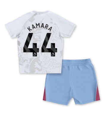 Aston Villa Boubacar Kamara #44 Replika Babytøj Udebanesæt Børn 2023-24 Kortærmet (+ Korte bukser)